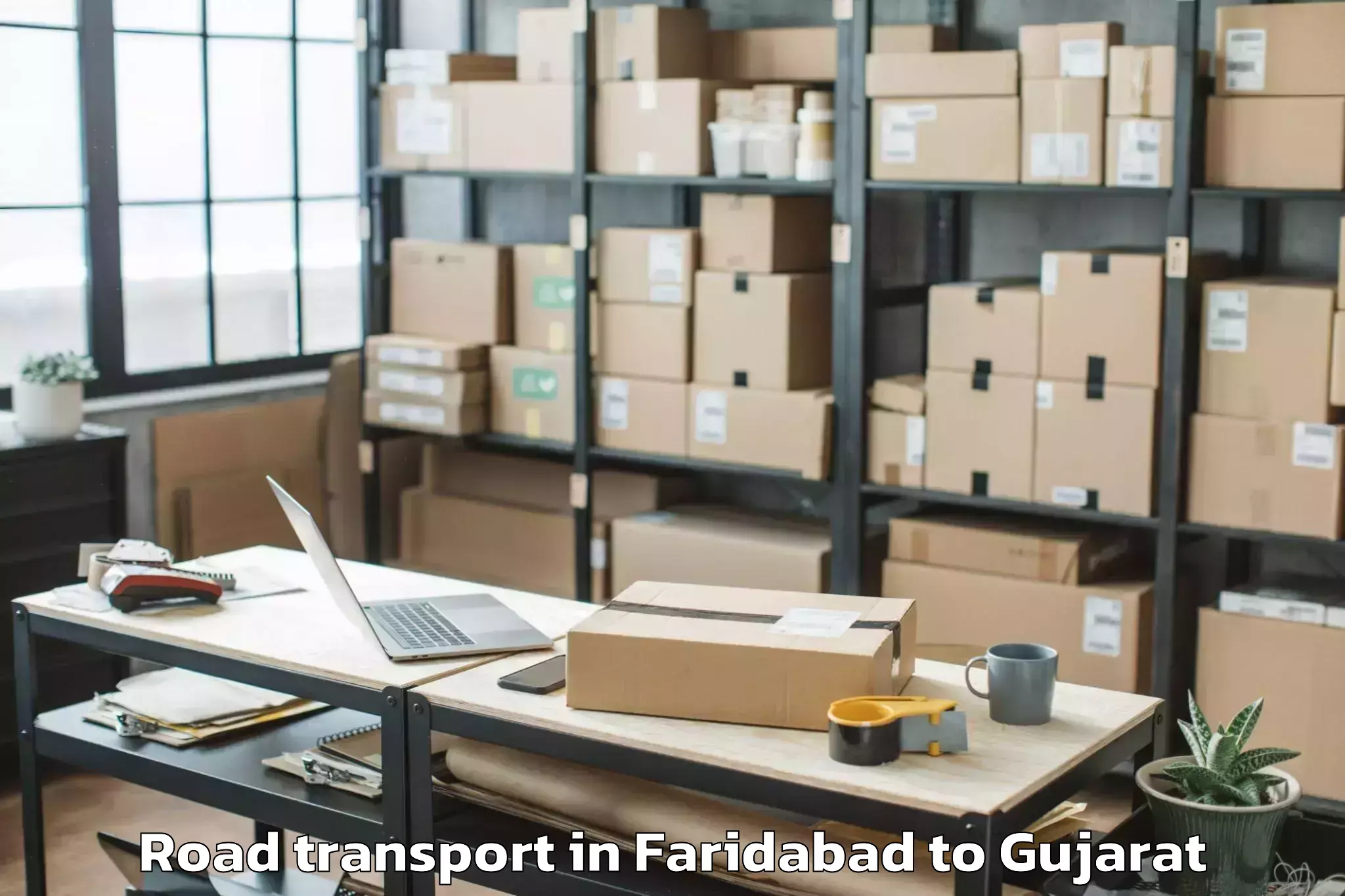 Get Faridabad to Khedbrahma Road Transport